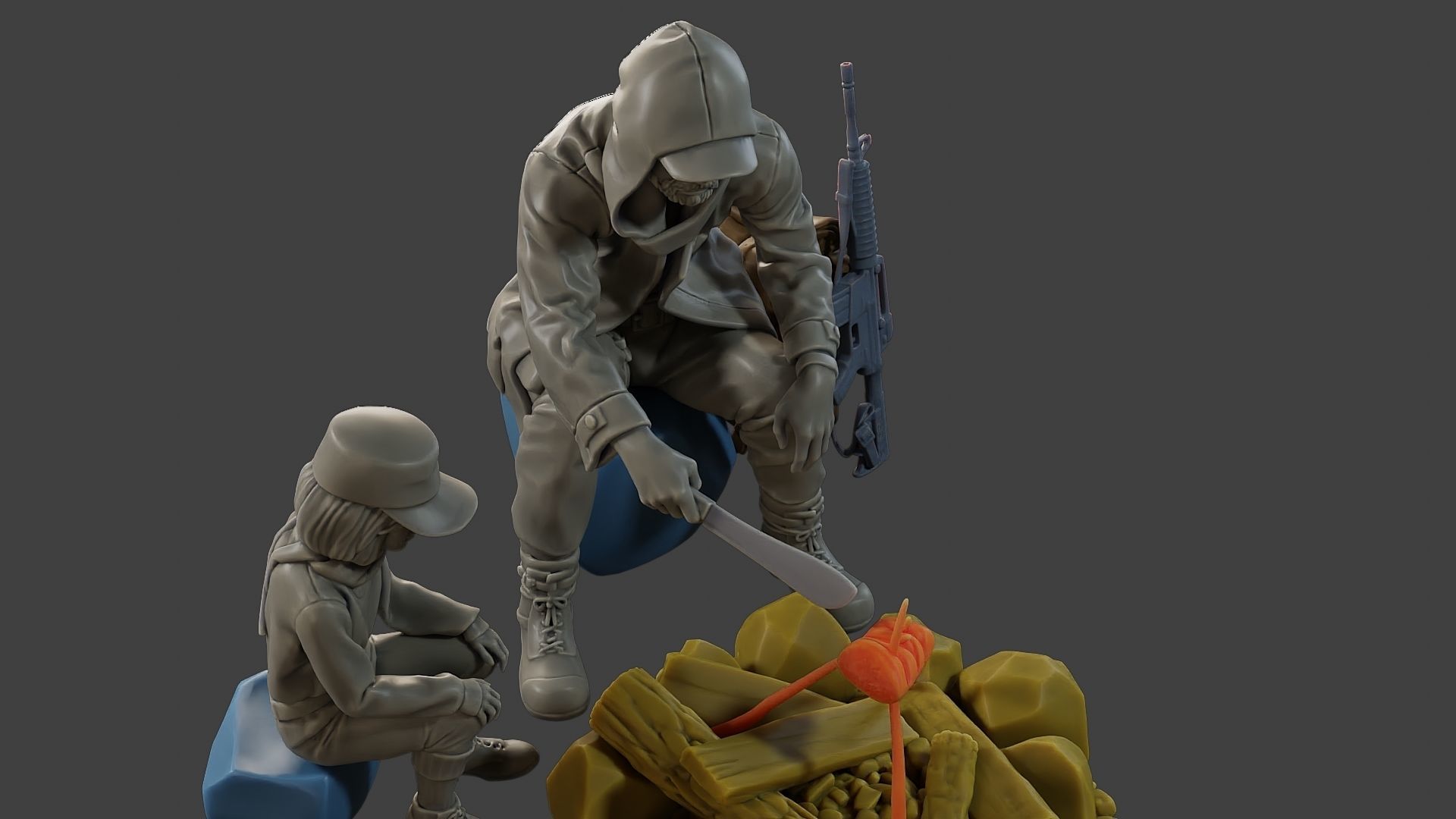 Post-Apocalyptic Male PAM2 003 3D print model_19