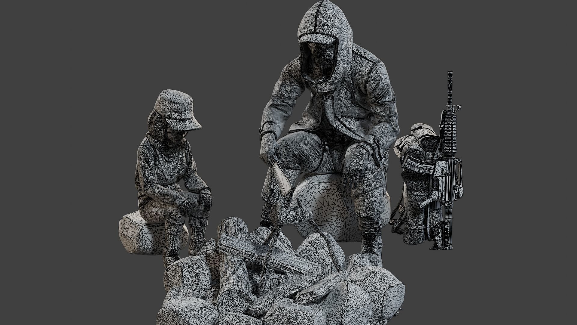 Post-Apocalyptic Male PAM2 003 3D print model_12