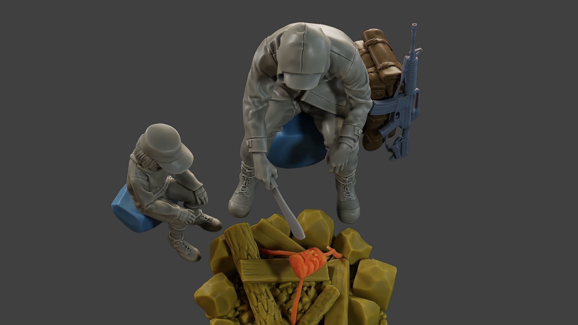 Post-Apocalyptic Male PAM2 003 3D print model_14