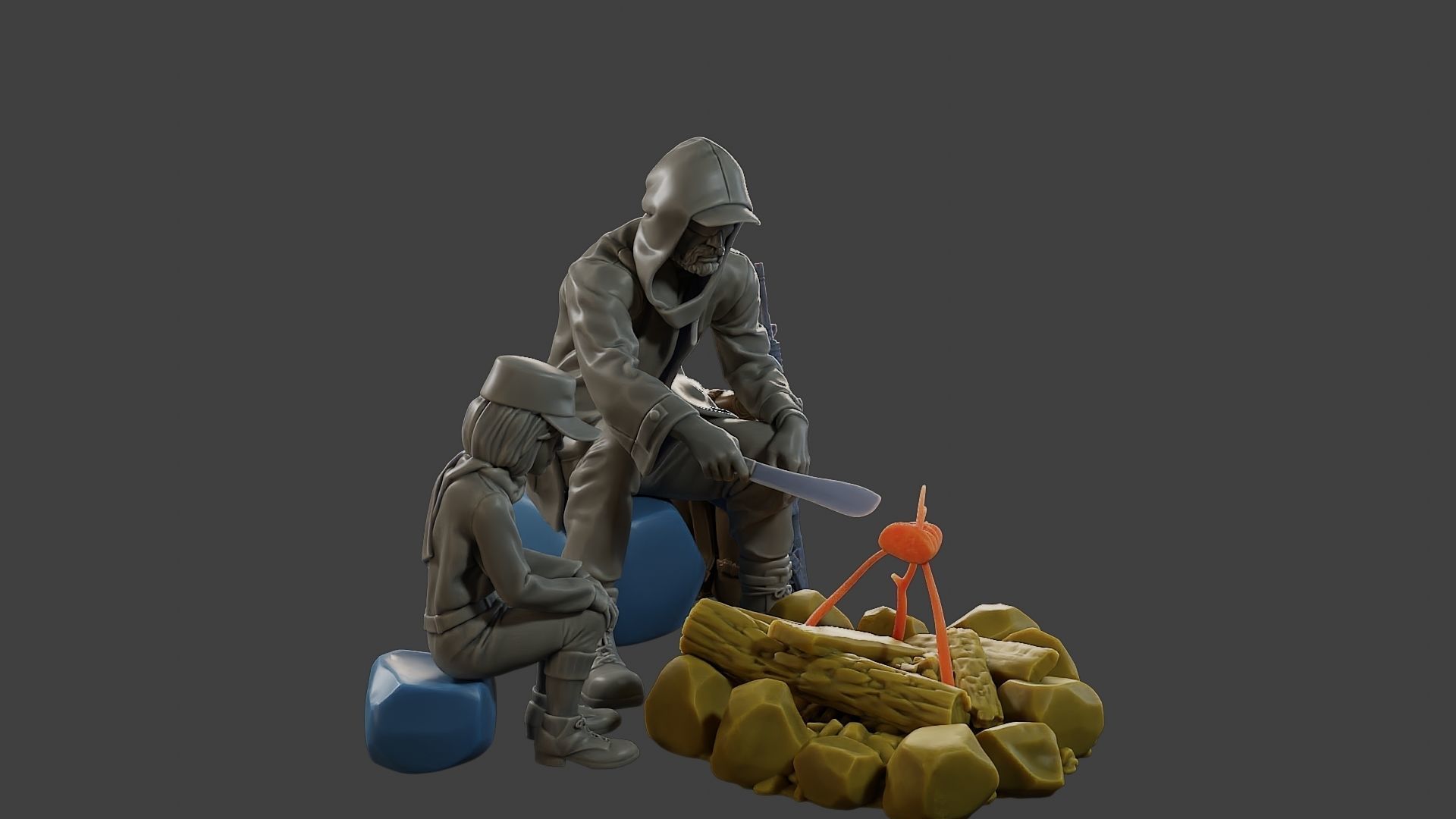 Post-Apocalyptic Male PAM2 003 3D print model_10