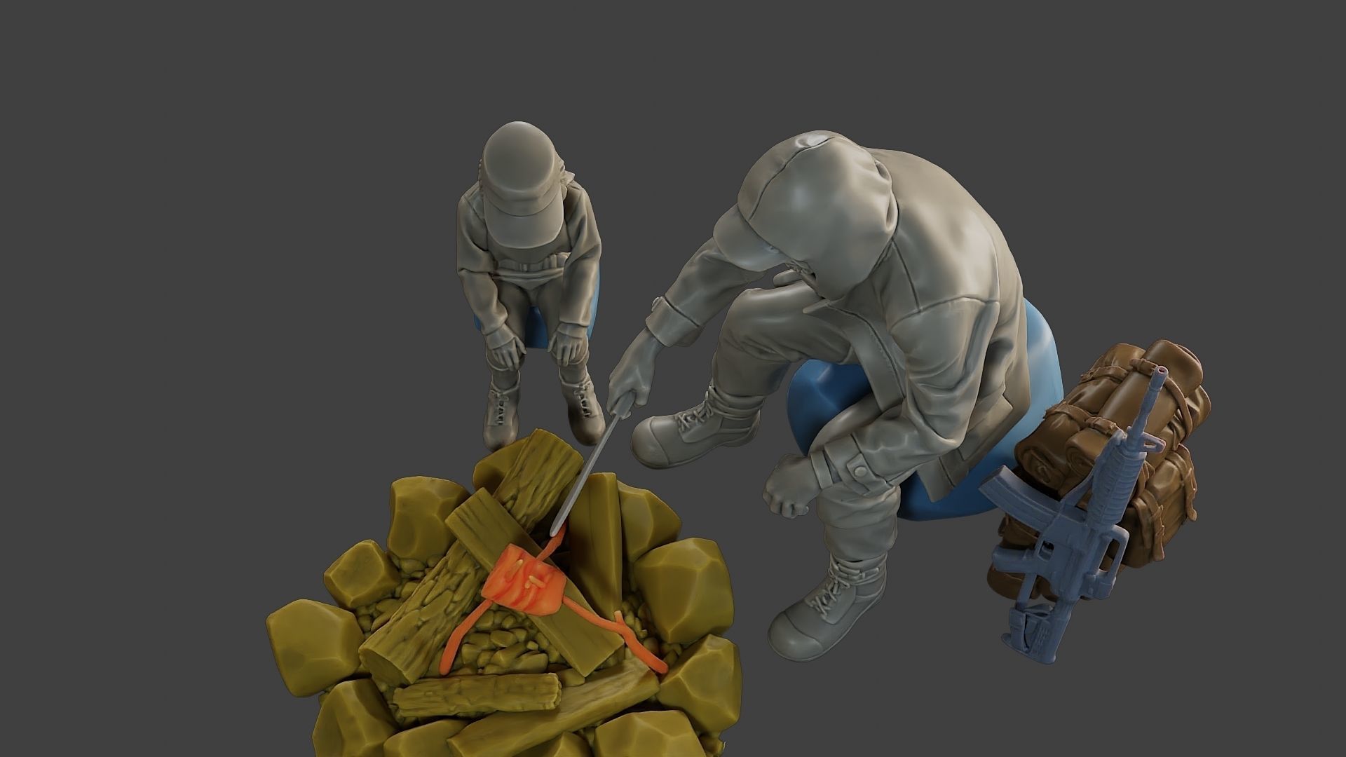 Post-Apocalyptic Male PAM2 003 3D print model_15