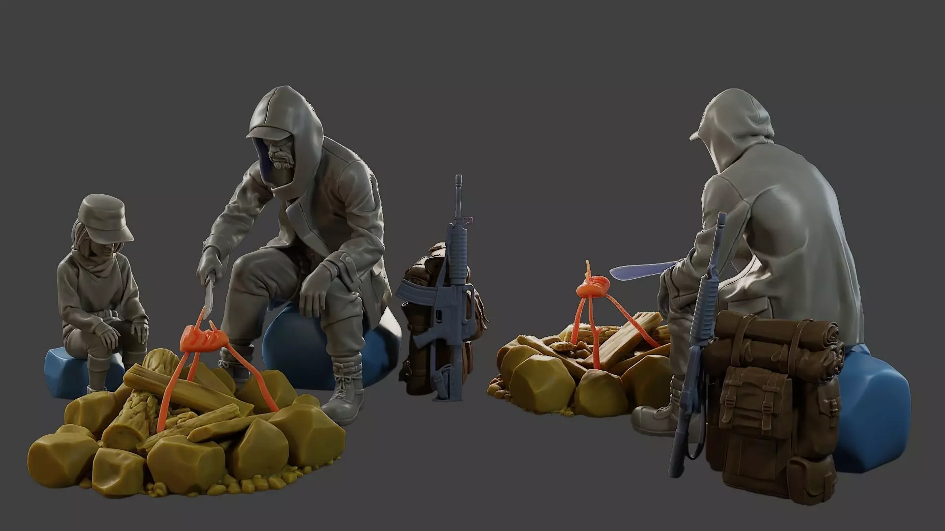 Post-Apocalyptic Male PAM2 003 3D print model_0