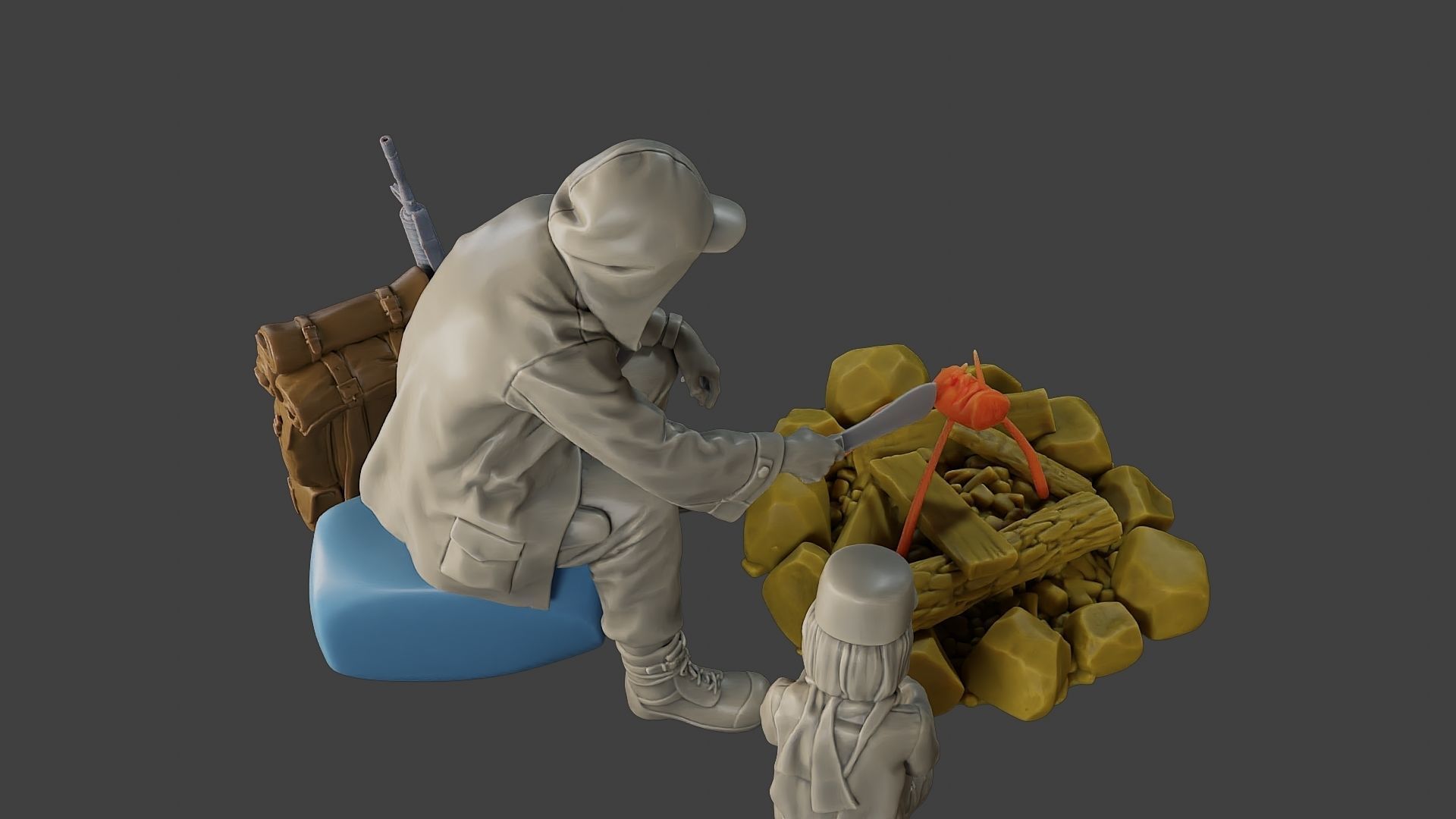 Post-Apocalyptic Male PAM2 003 3D print model_23