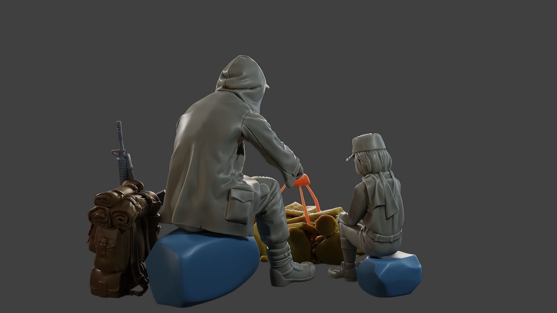 Post-Apocalyptic Male PAM2 003 3D print model_7