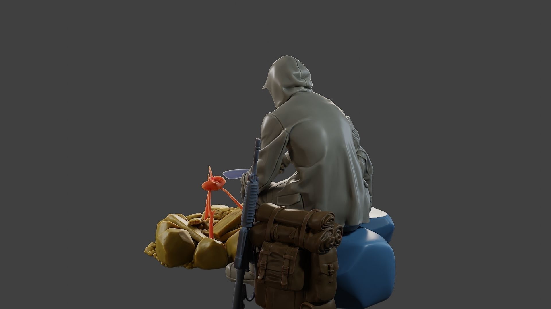 Post-Apocalyptic Male PAM2 003 3D print model_5