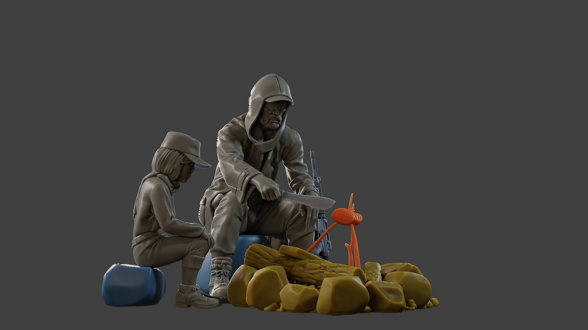 Post-Apocalyptic Male PAM2 003 3D print model_13