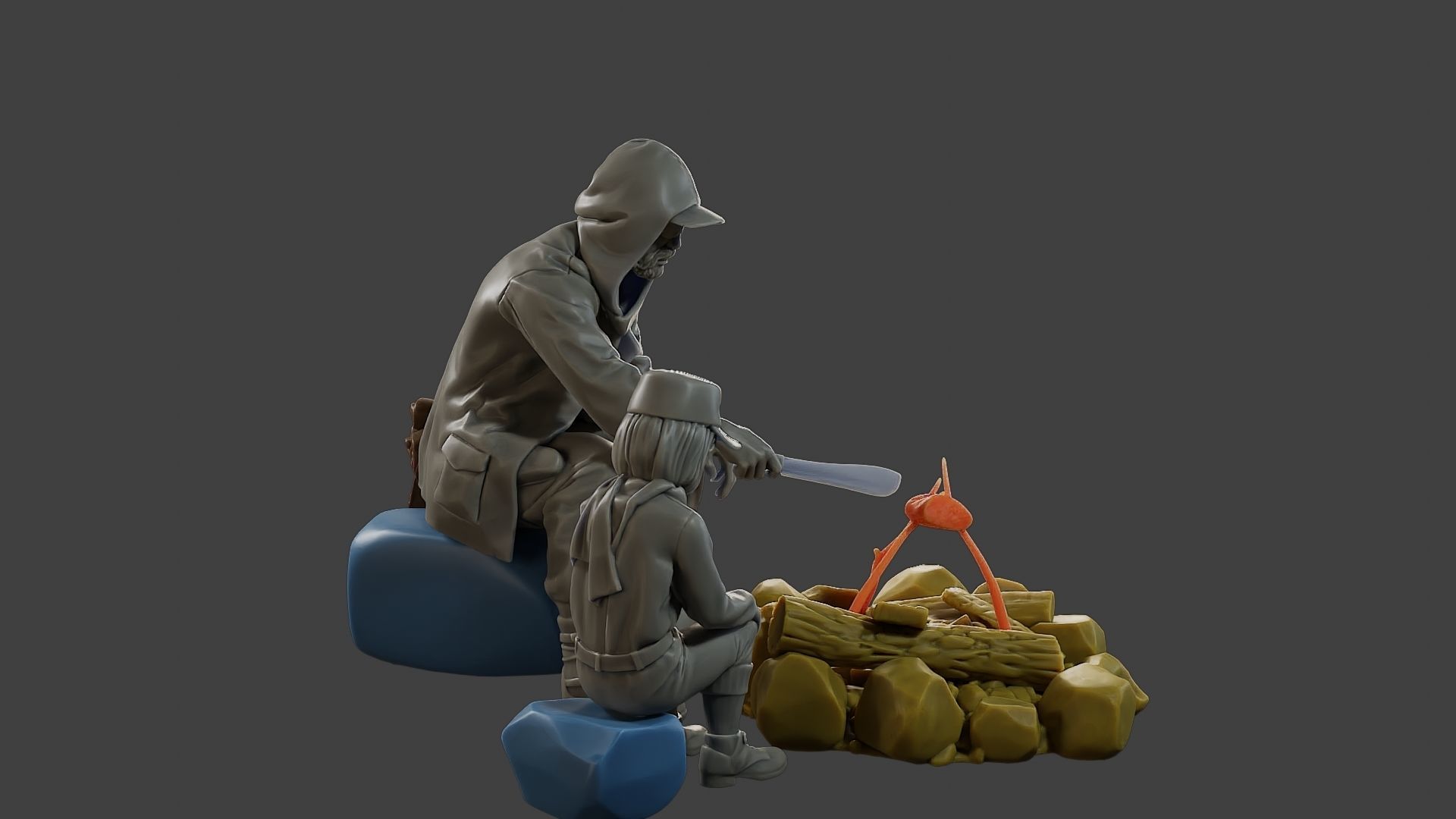 Post-Apocalyptic Male PAM2 003 3D print model_9