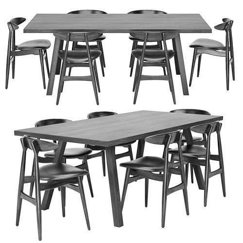Dining set 44 Free 3D model