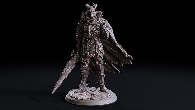 The Midnight Hunter Miniature 3D print model