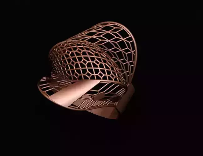 Ultra Vision Wire Mesh Jewelry Plain Gold Ring