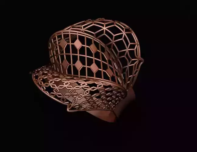 Ultra Vision Wire Mesh Jewelry Plain Gold Ring