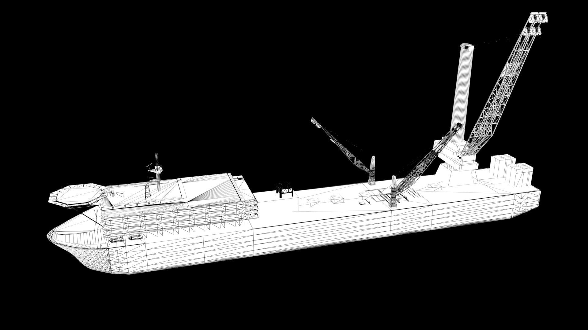 SHIP SHUJAA 2000 vessel in the Oil service  PSV segment 3D model_11