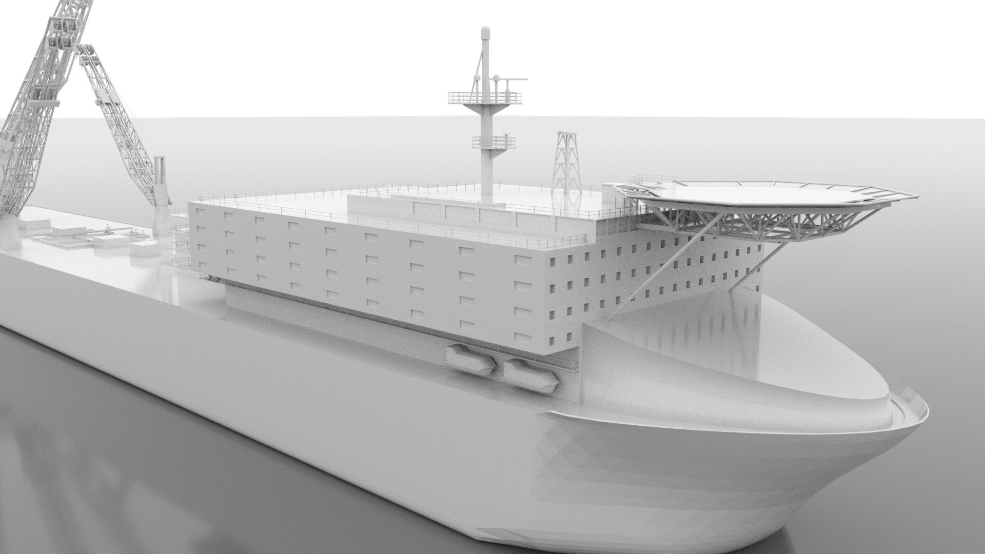 SHIP SHUJAA 2000 vessel in the Oil service  PSV segment 3D model_8