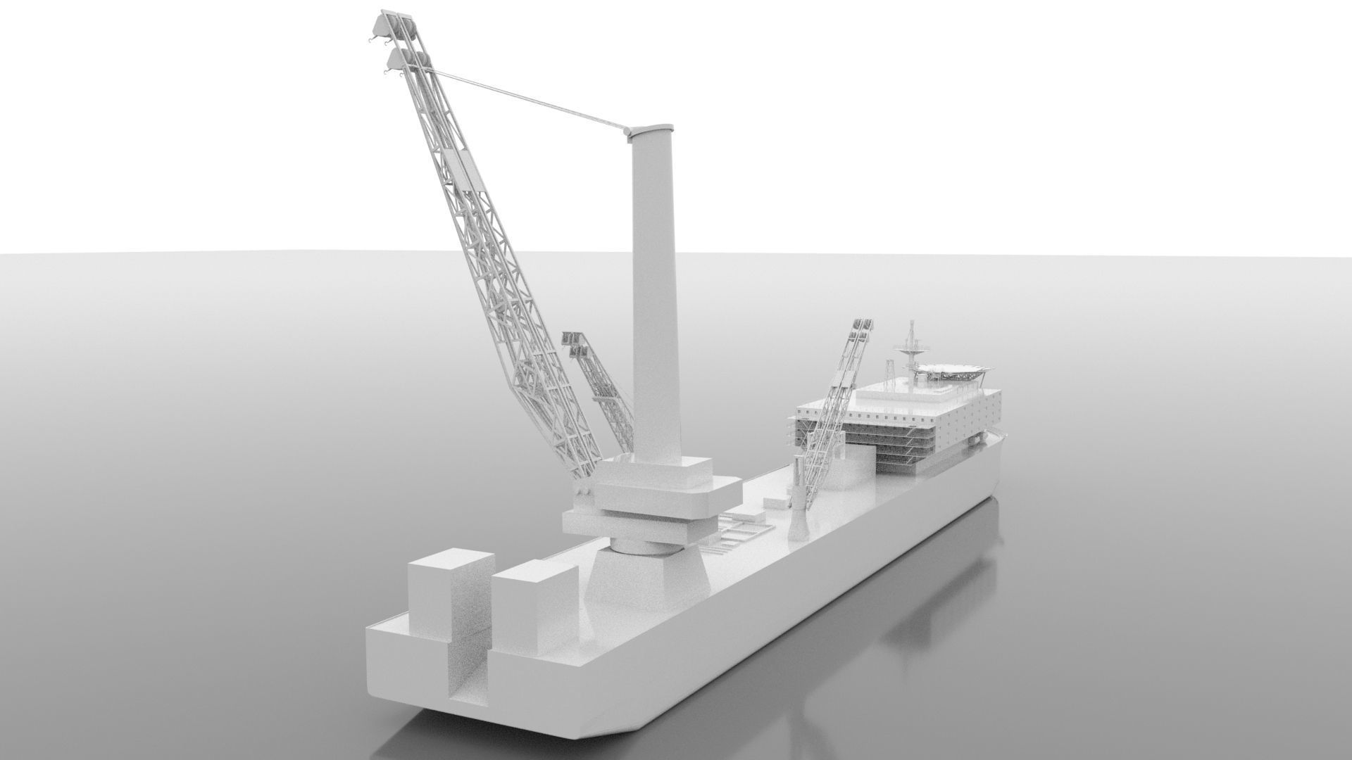 SHIP SHUJAA 2000 vessel in the Oil service  PSV segment 3D model_4