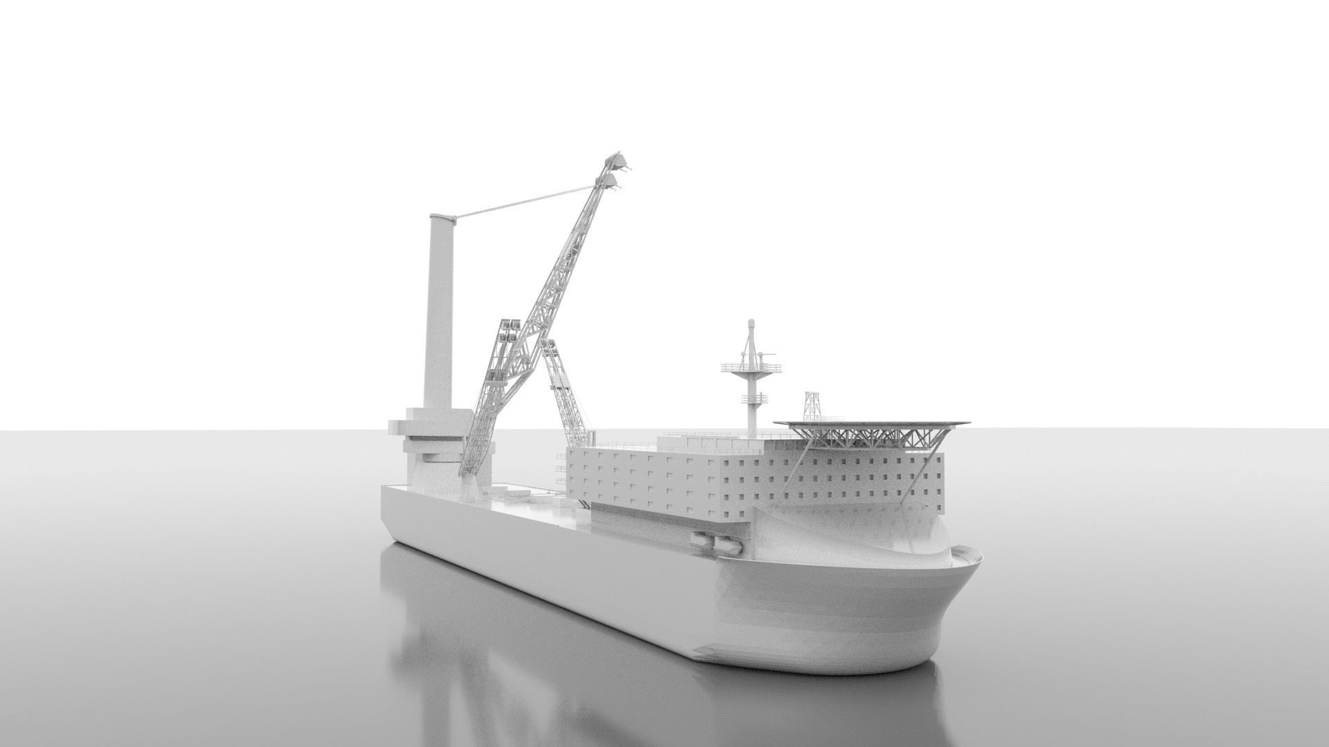 SHIP SHUJAA 2000 vessel in the Oil service  PSV segment 3D model_2