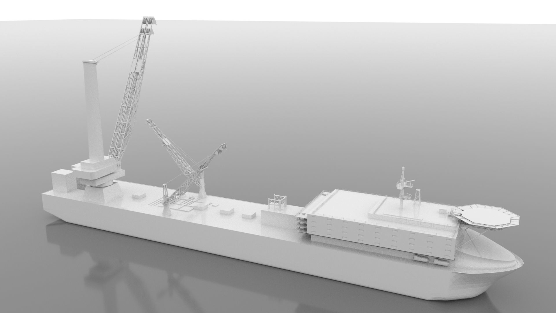 SHIP SHUJAA 2000 vessel in the Oil service  PSV segment 3D model_1