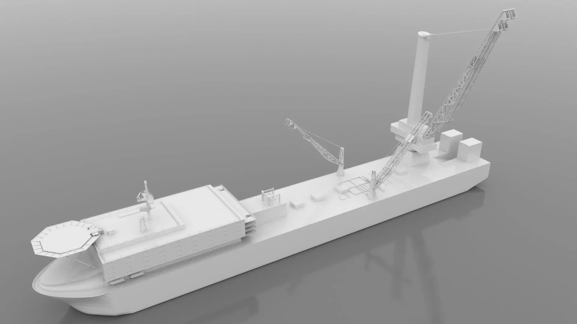SHIP SHUJAA 2000 vessel in the Oil service  PSV segment 3D model_0