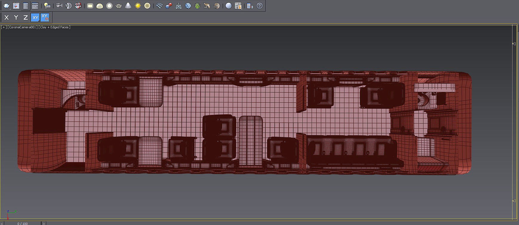 Buisiness jet interior Bej 3D model_18