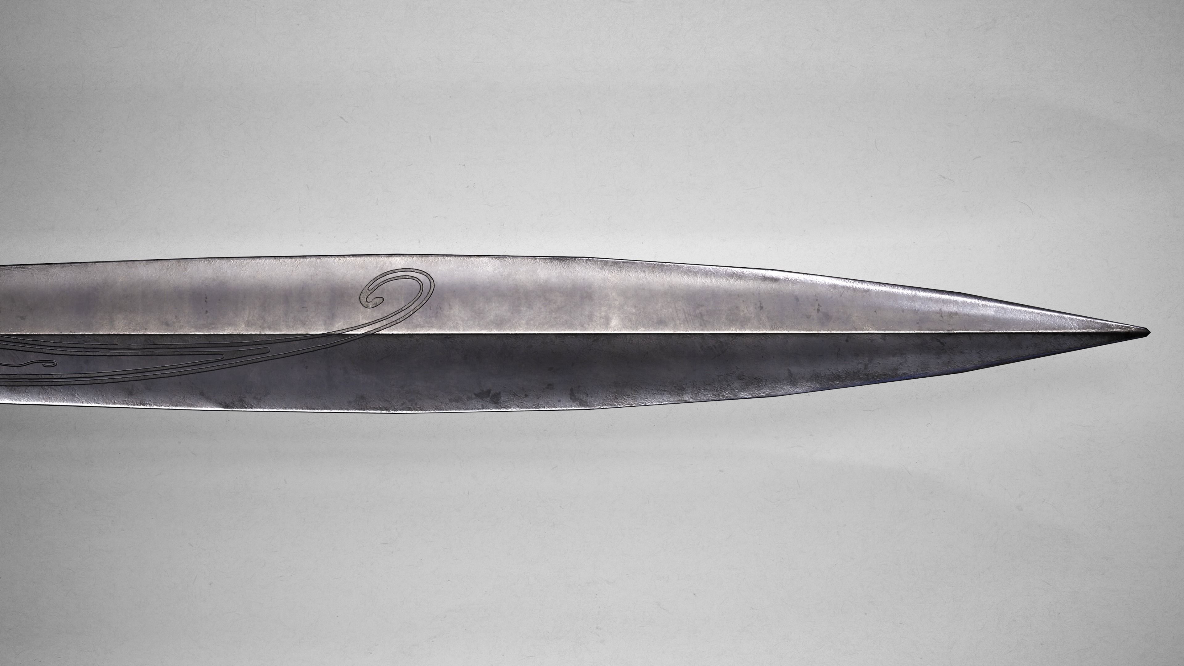 Sting Sword from The Hobbit - Lord Of The Rings Dagger Low-poly 3D model_4