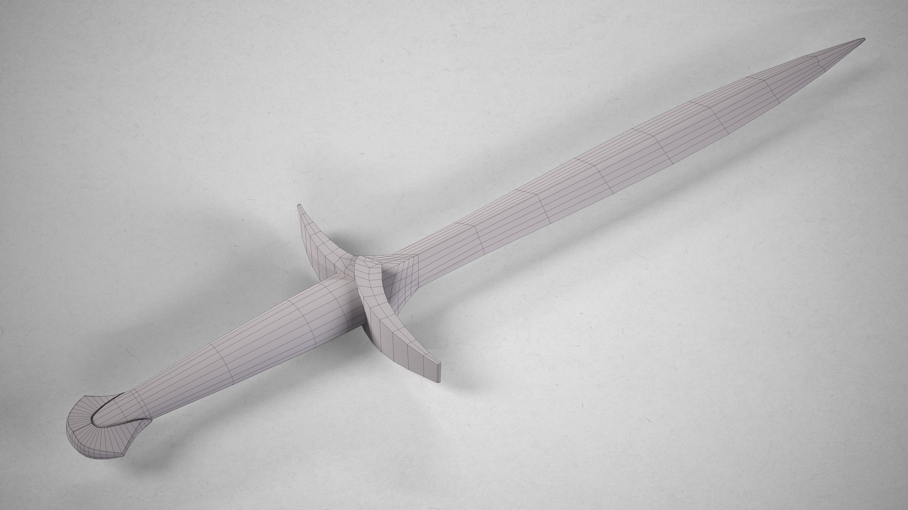 Sting Sword from The Hobbit - Lord Of The Rings Dagger Low-poly 3D model_10