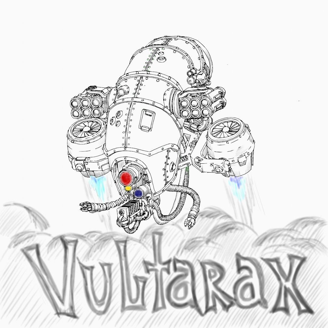 Flying robot 3D print model_5