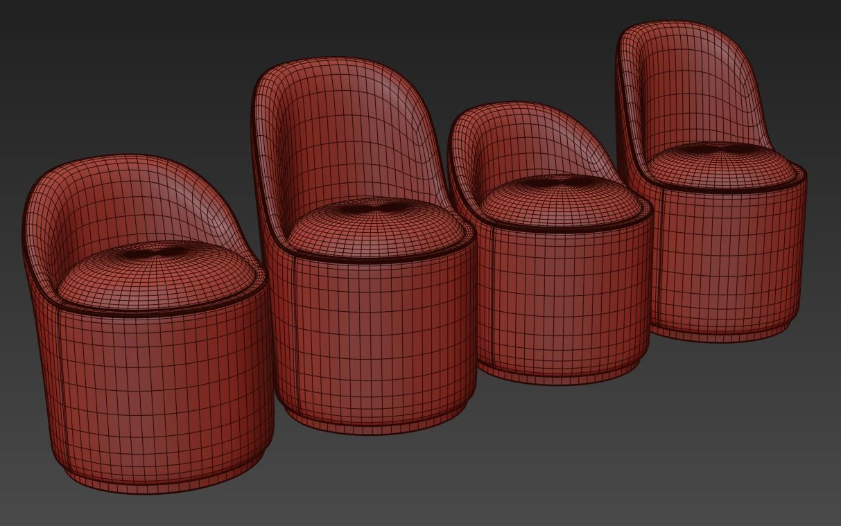 Tail Dining Chair by Gubi 3D model_8