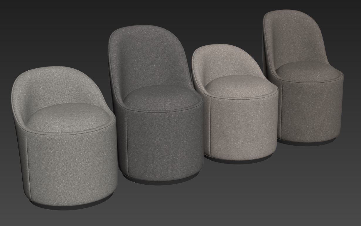 Tail Dining Chair by Gubi 3D model_6