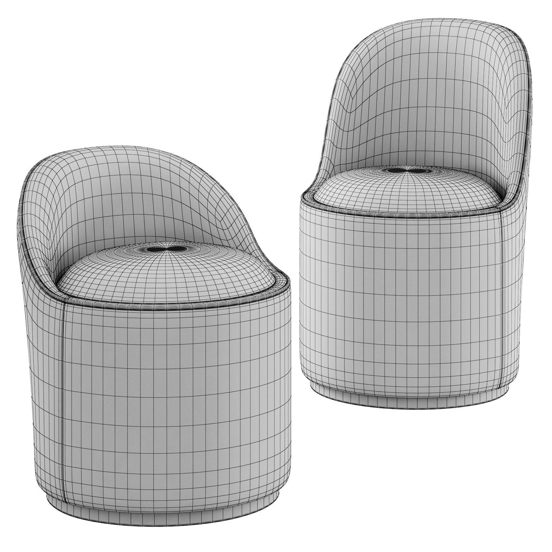 Tail Dining Chair by Gubi 3D model_2