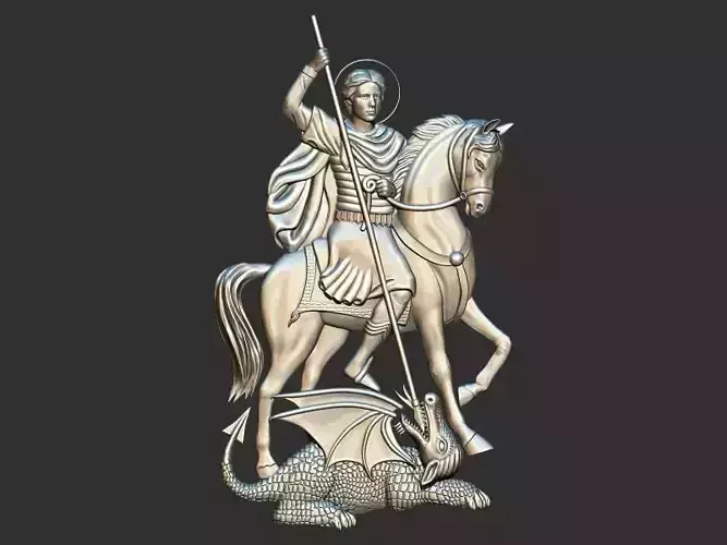 saint Tadros El Shatebi relief 3d printable model cnc