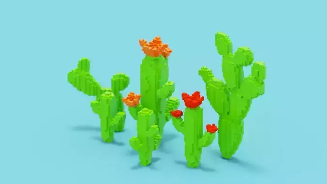 Minecraft Cactus Set