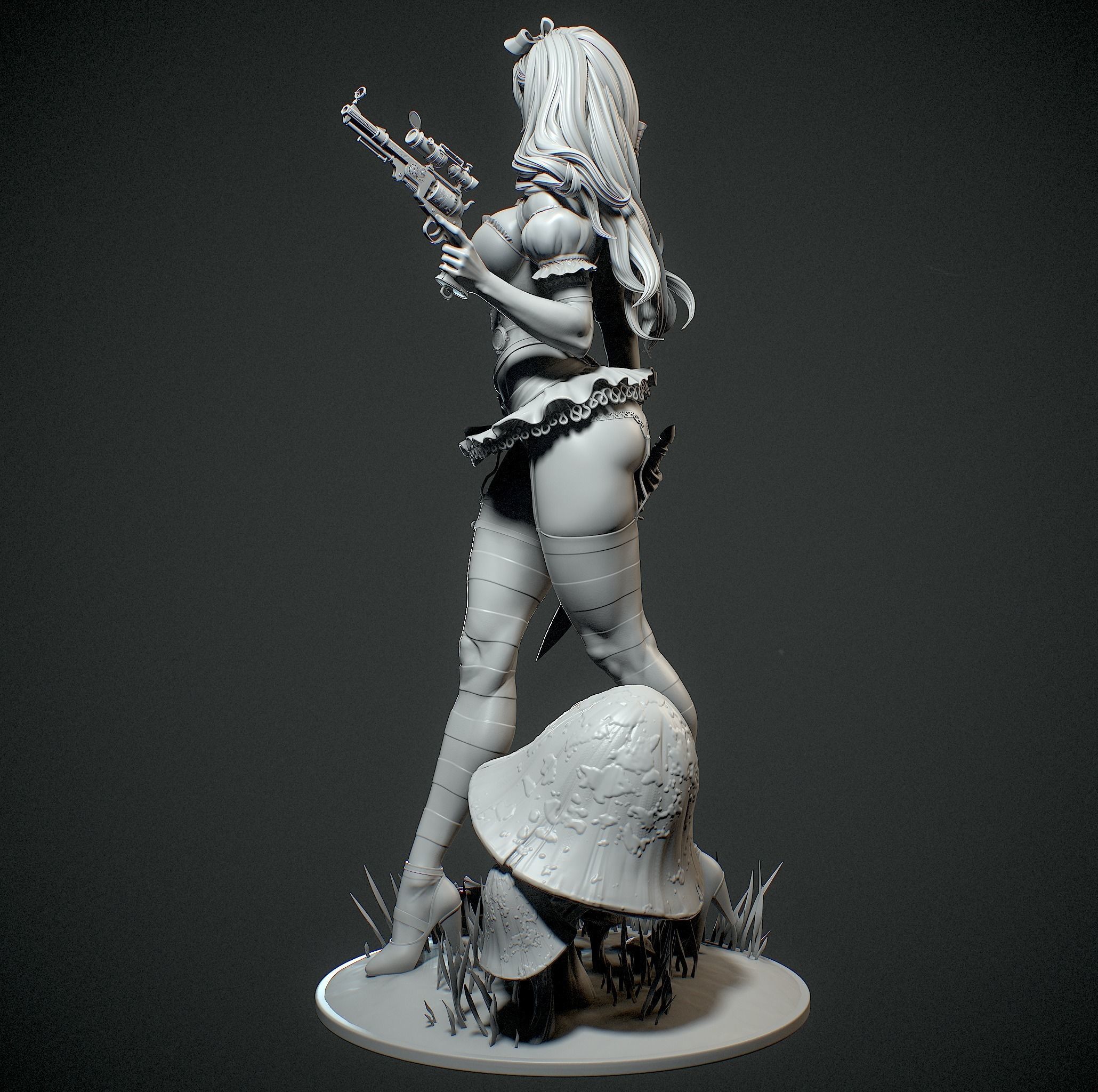 Alice in Wonderland with NSFW 3D print model_18