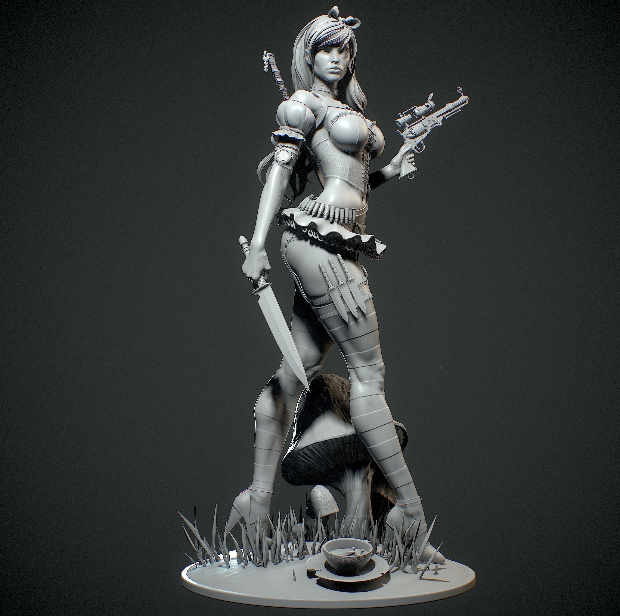 Alice in Wonderland with NSFW 3D print model_14