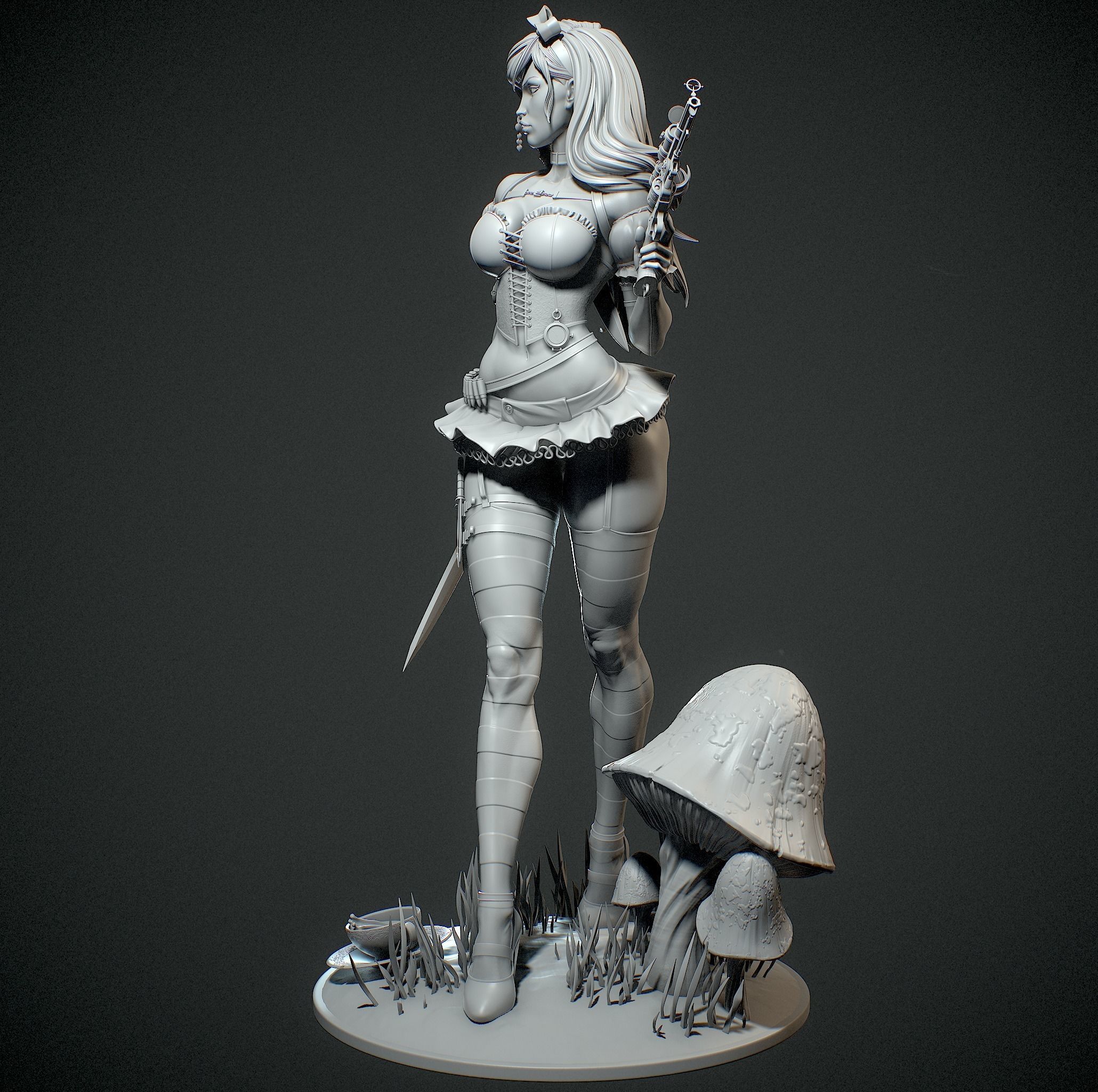 Alice in Wonderland with NSFW 3D print model_19