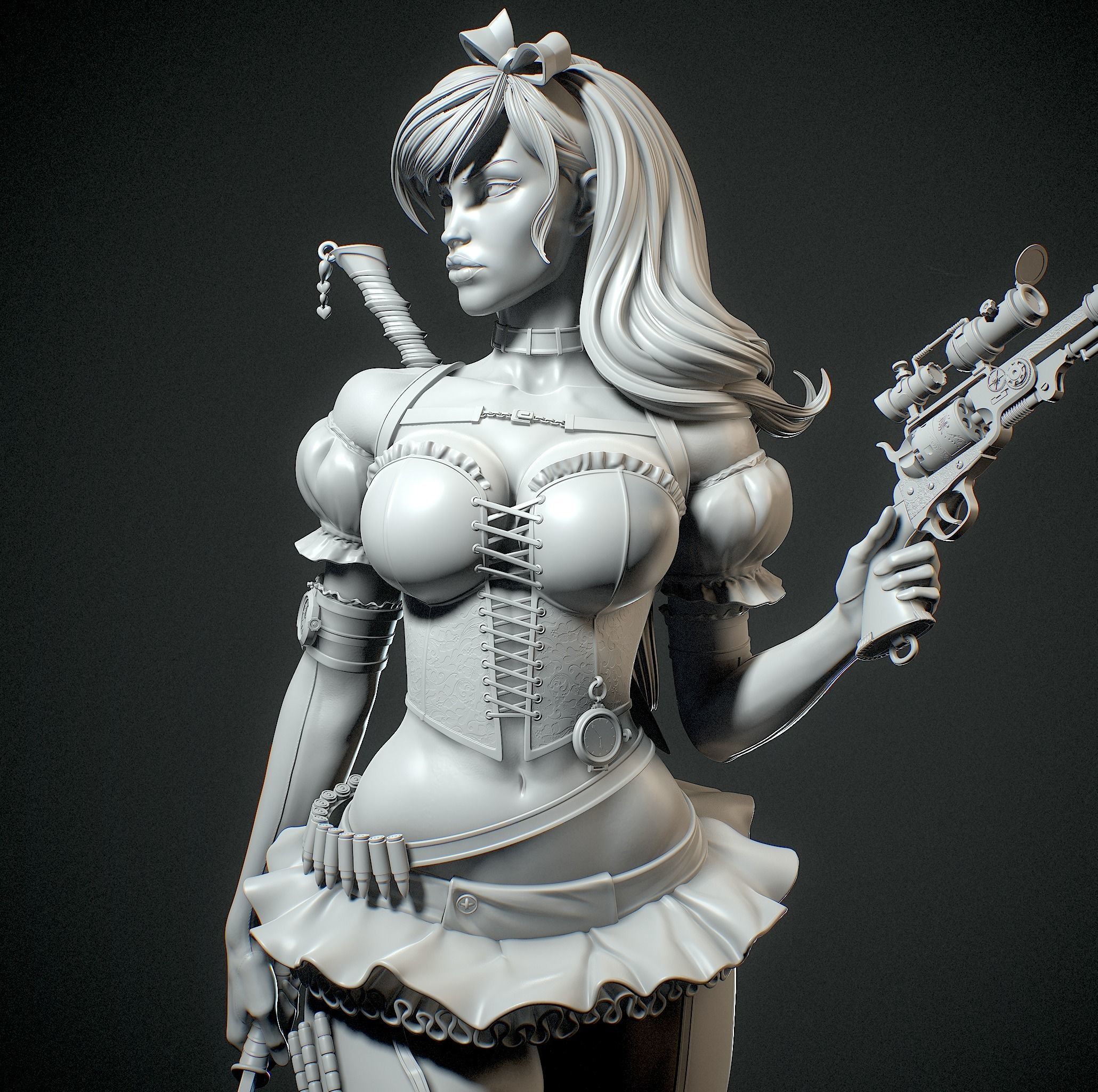 Alice in Wonderland with NSFW 3D print model_22