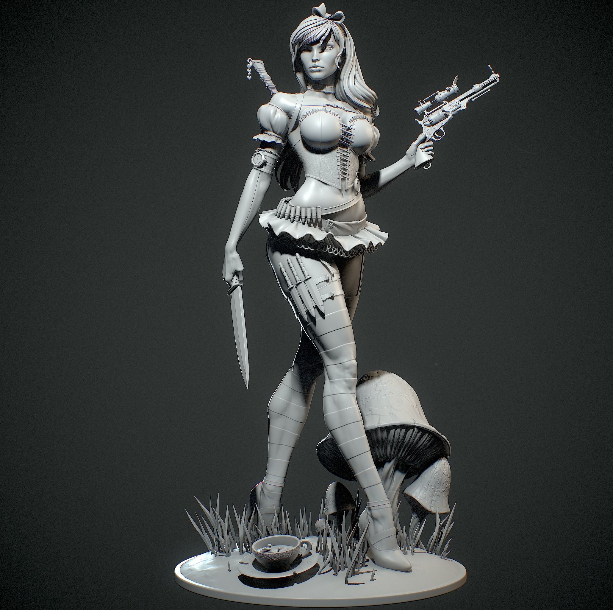 Alice in Wonderland with NSFW 3D print model_13