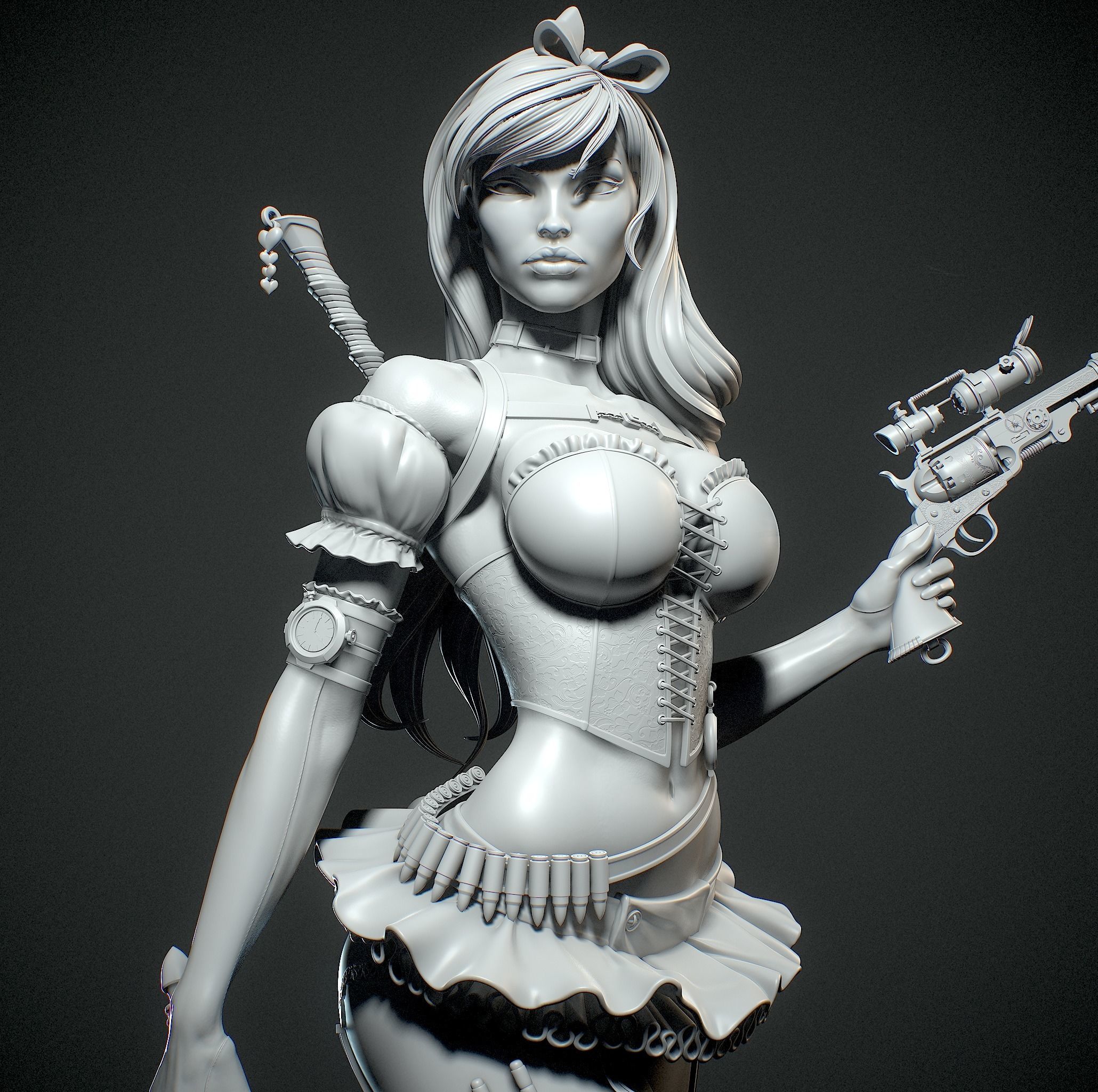 Alice in Wonderland with NSFW 3D print model_20