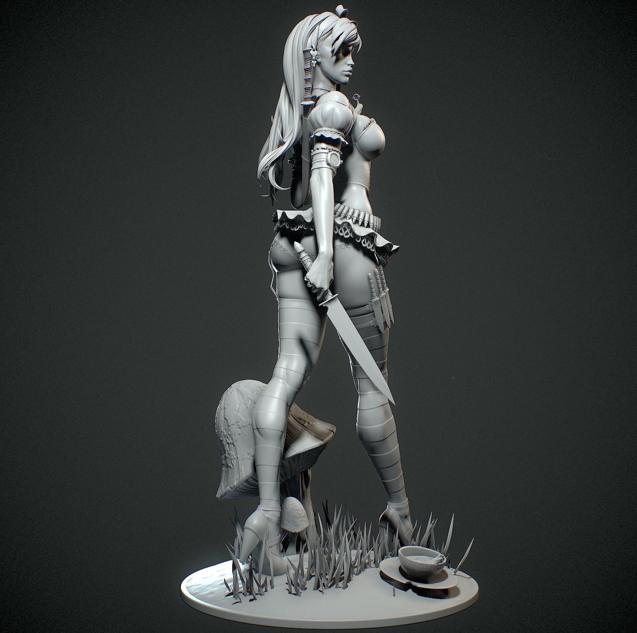 Alice in Wonderland with NSFW 3D print model_15