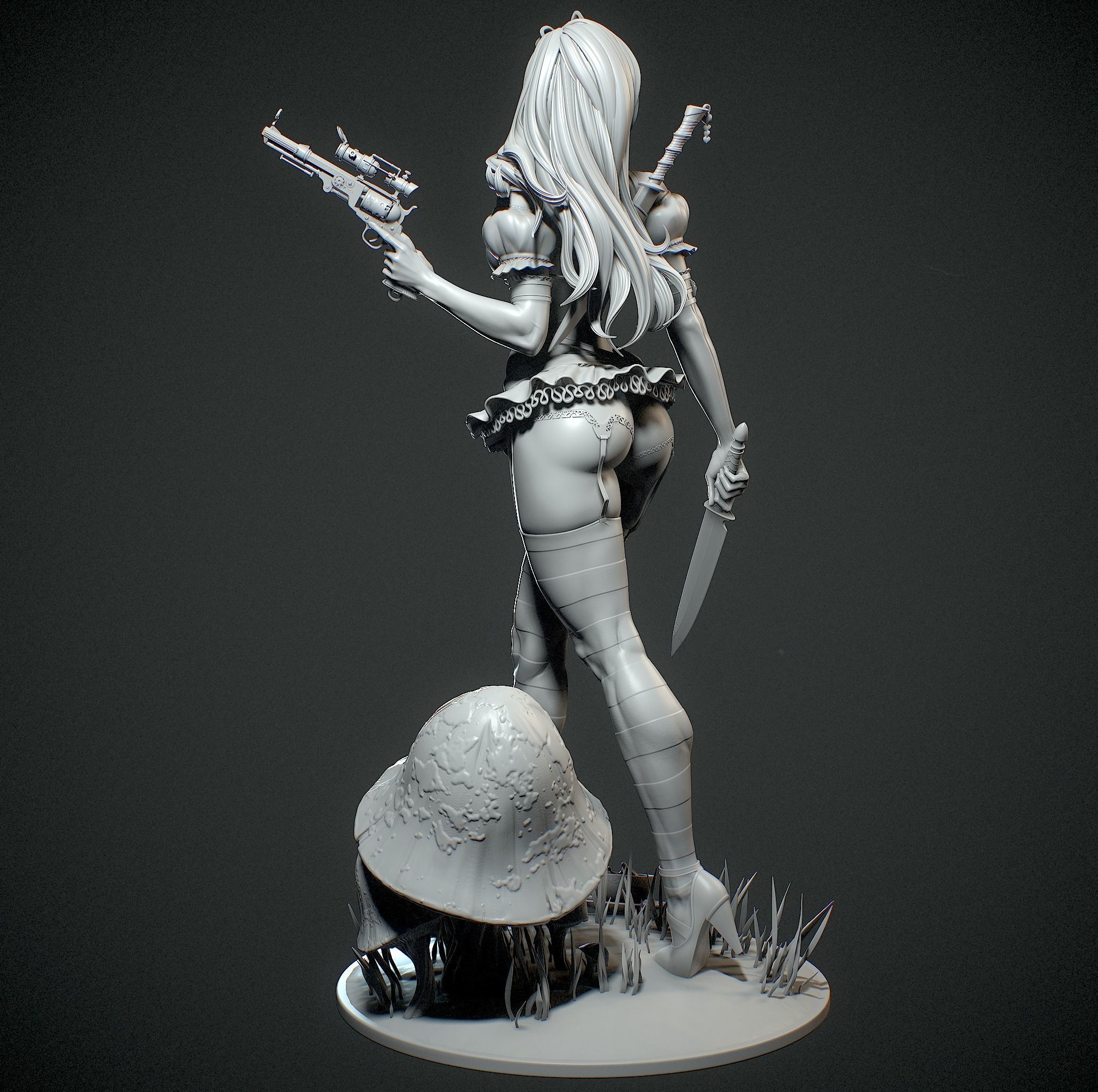 Alice in Wonderland with NSFW 3D print model_17