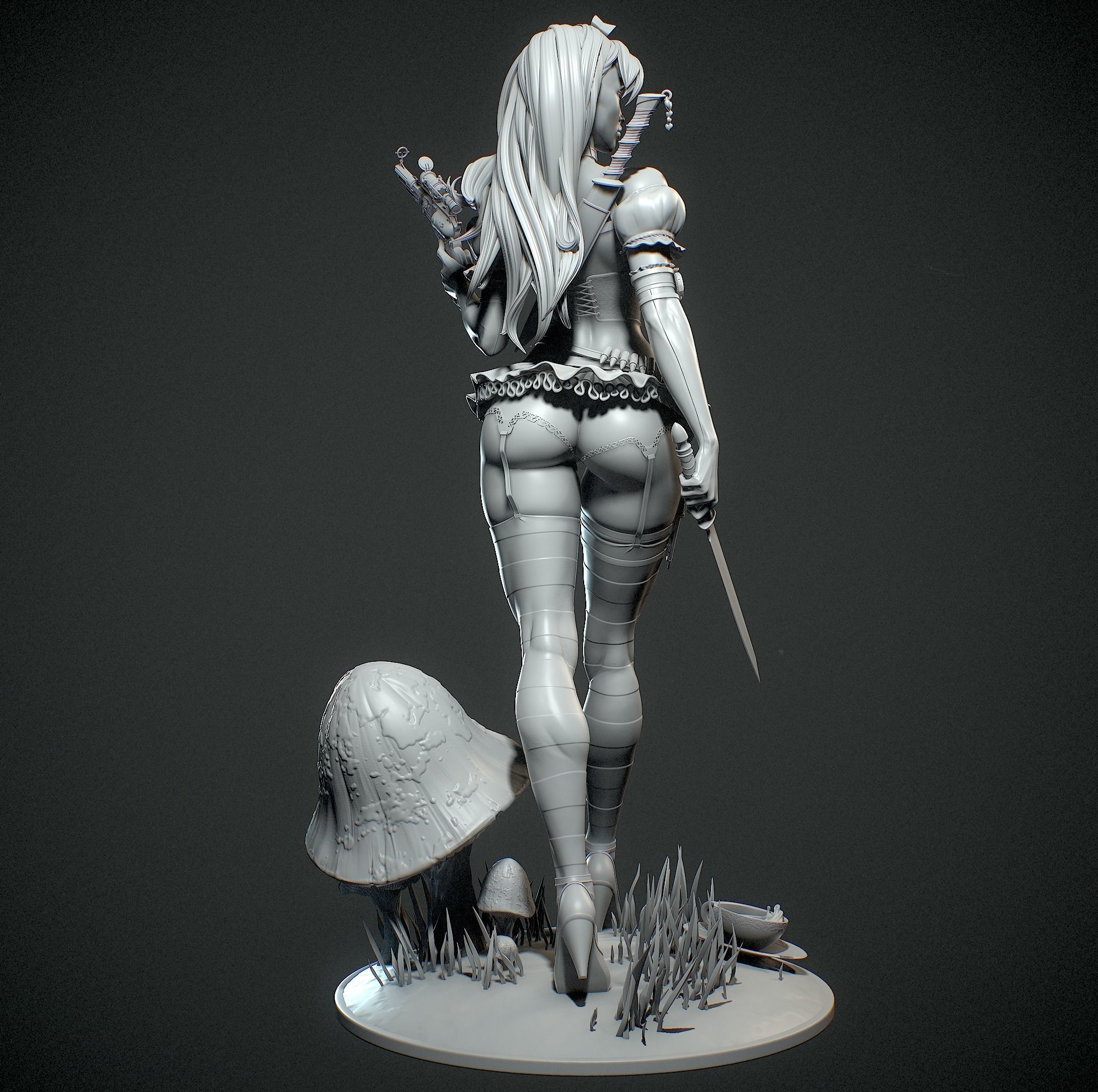 Alice in Wonderland with NSFW 3D print model_16