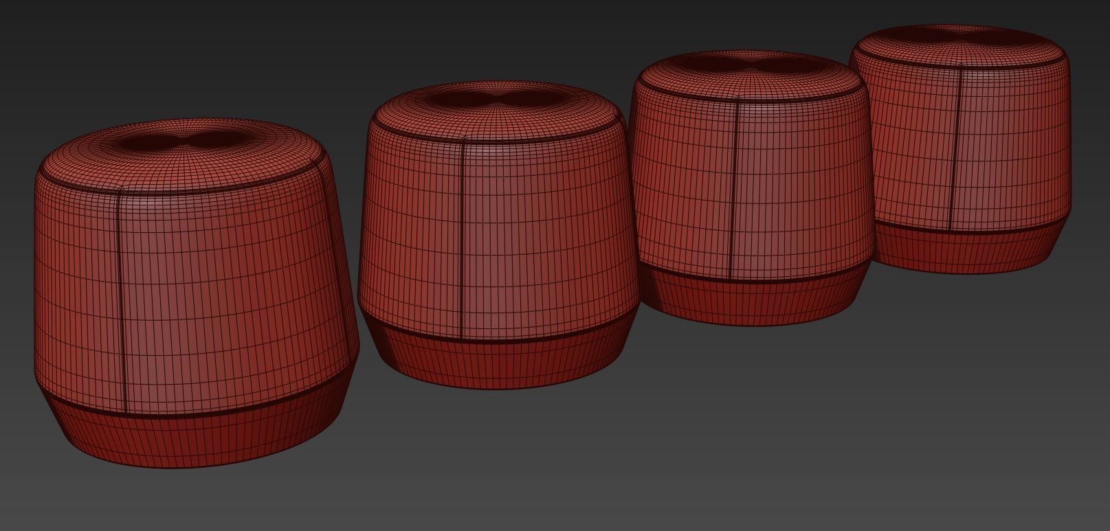 Thimble Ottoman by Barbara Barry  3D model_8