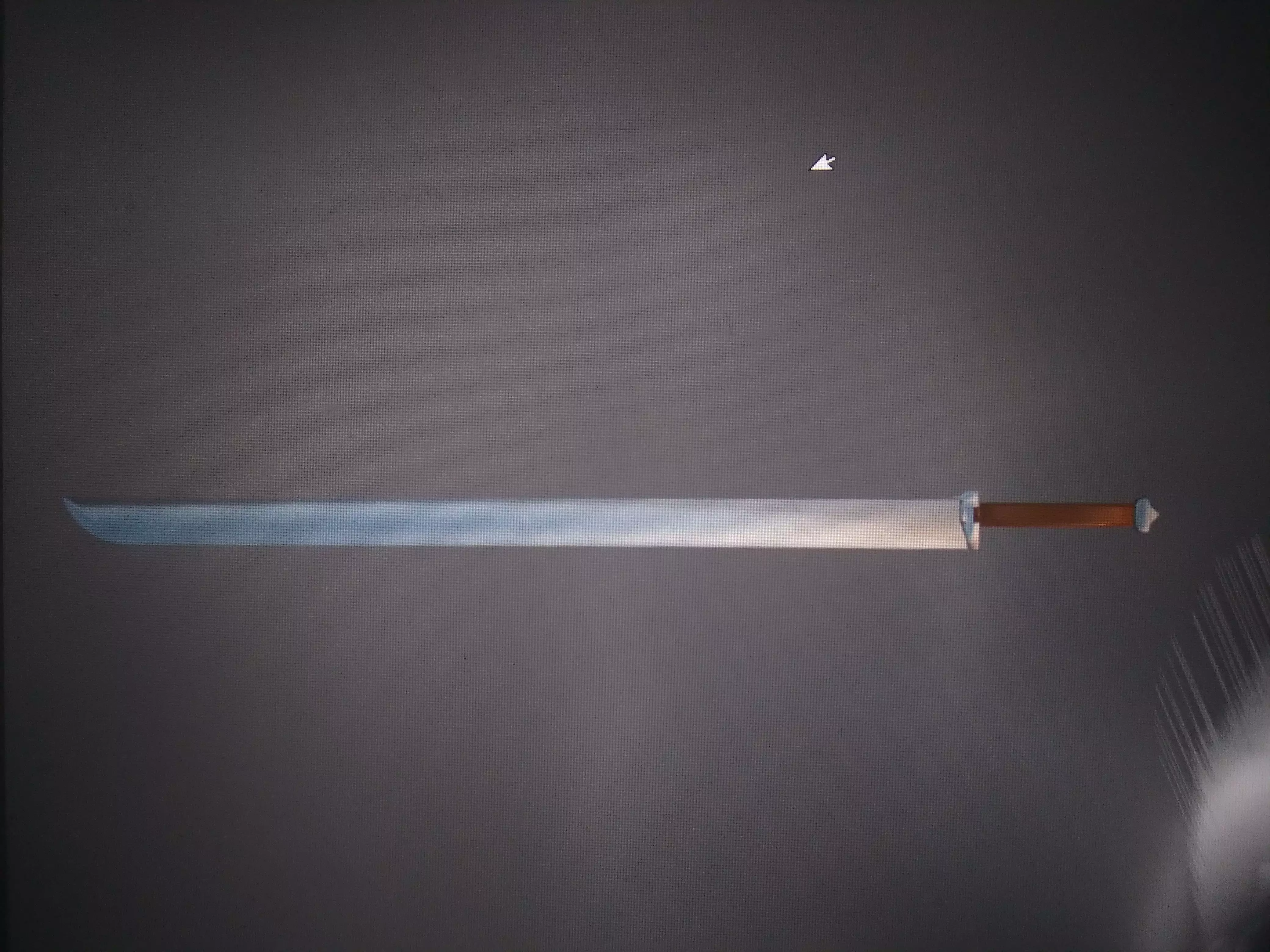 Machete Low-poly 3D model_0