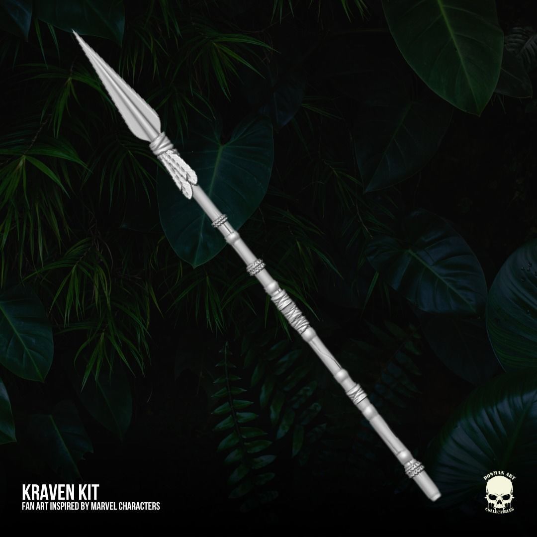 Kraven fan art Kit 3D printable File For Action Figures 3D print model_20