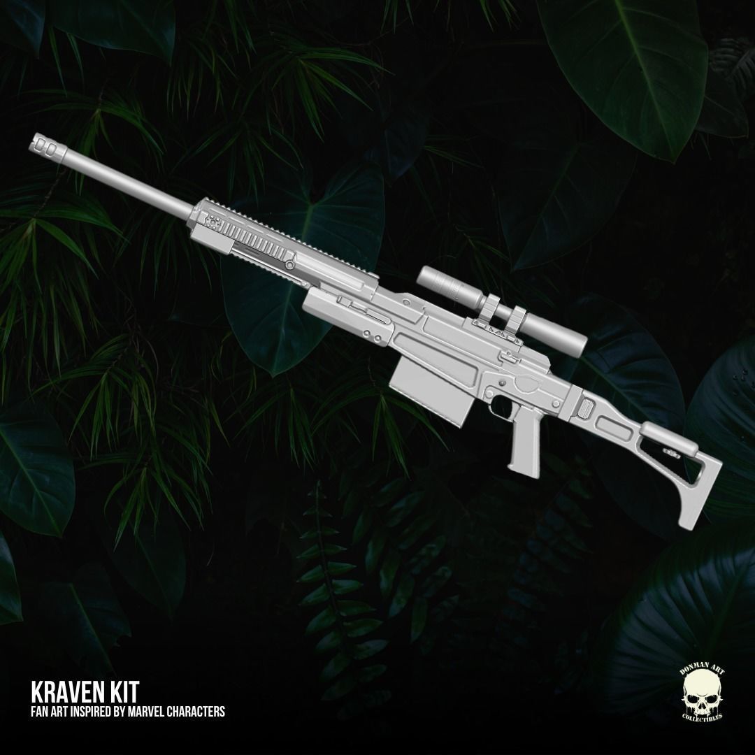 Kraven fan art Kit 3D printable File For Action Figures 3D print model_21