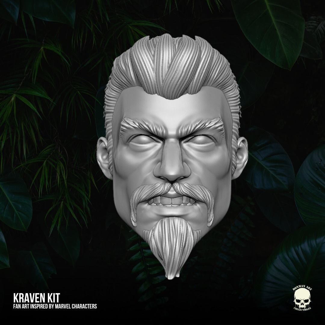 Kraven fan art Kit 3D printable File For Action Figures 3D print model_2