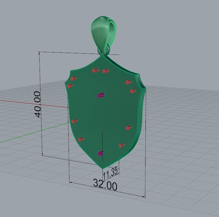 Pendant Lion 3D print model_9