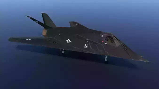 F-117 Night Hawk Stealth 3D model