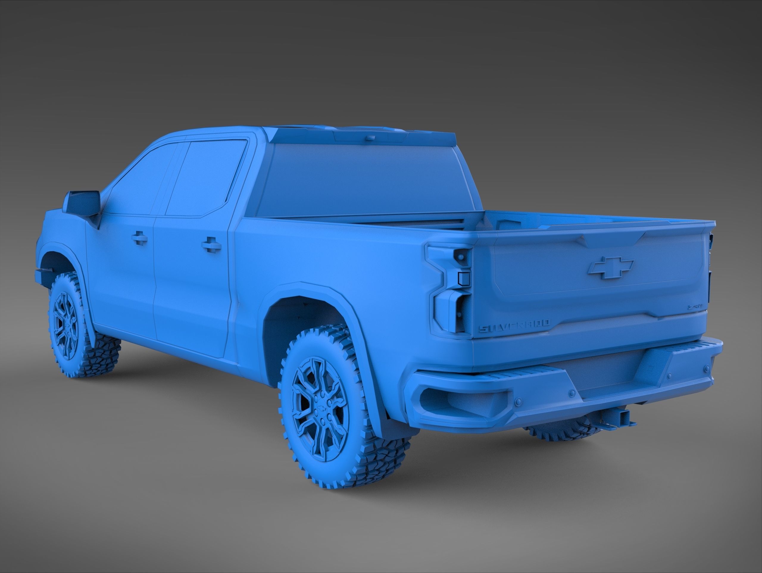 Chevrolet Silverado ZR2 2022 Stl Printable 3D model 3D printable | CGTrader