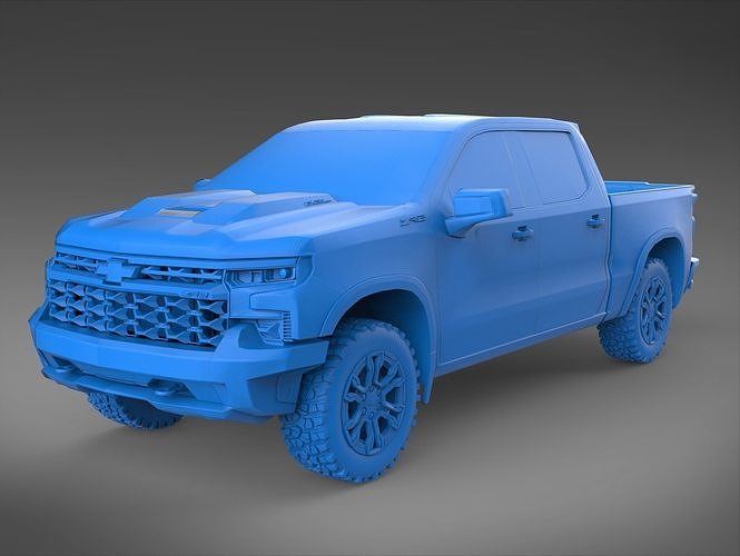 Chevrolet Silverado ZR2 2022 Stl Printable 3D model 3D printable | CGTrader