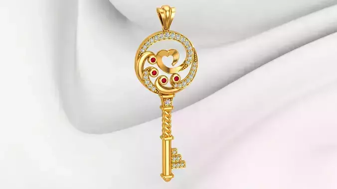 Unique Luxury Key Pendant 