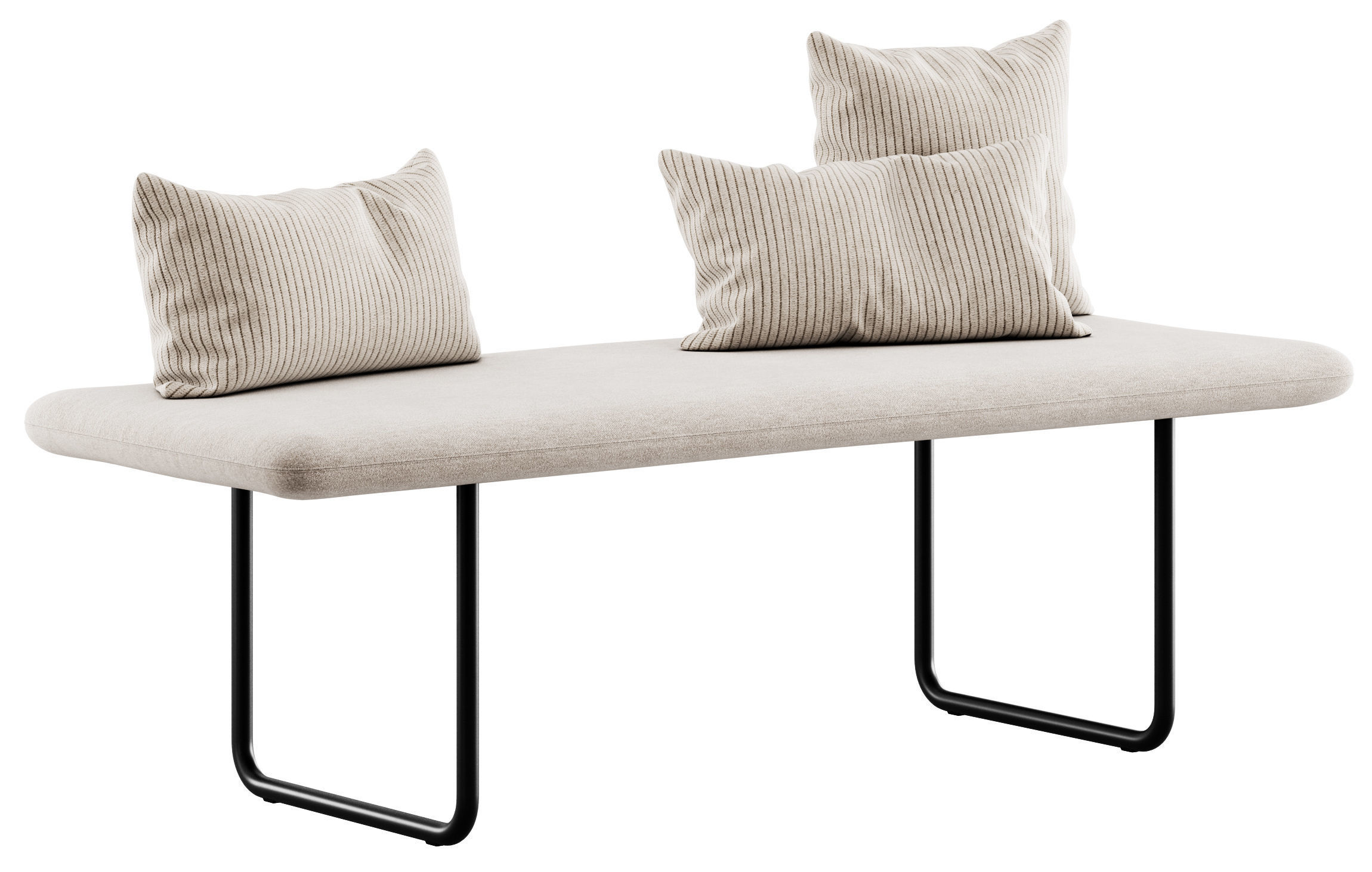 Blow Bench Without Backrest by More 3D model_9